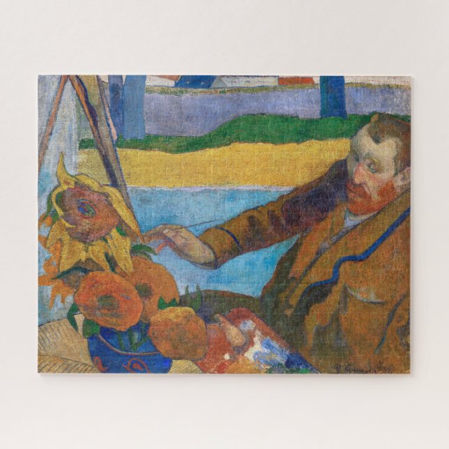 Die Malerin der Sonnenblumen | Paul Gauguin | Puzzle (Horizontal)