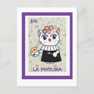 Die Malerin La Pintura Postkarte