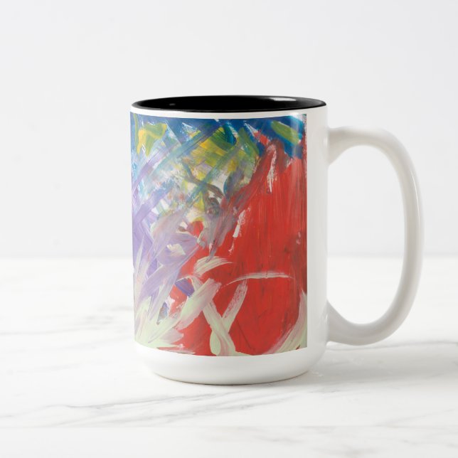 Die Malerin Zweifarbige Tasse (Rechts)