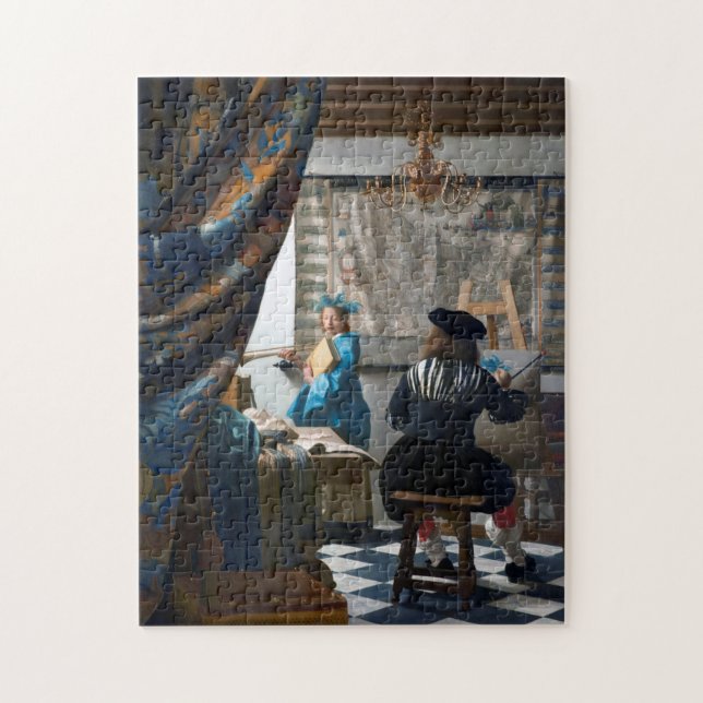 Die Malkunst Johannes Vermeer, 1666-1667 Puzzle (Vertikal)