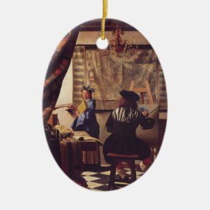 Die Malkunst von Johannes Vermeer Keramik Ornament