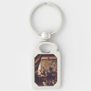 Die Malkunst von Johannes Vermeer Schlüsselanhänger