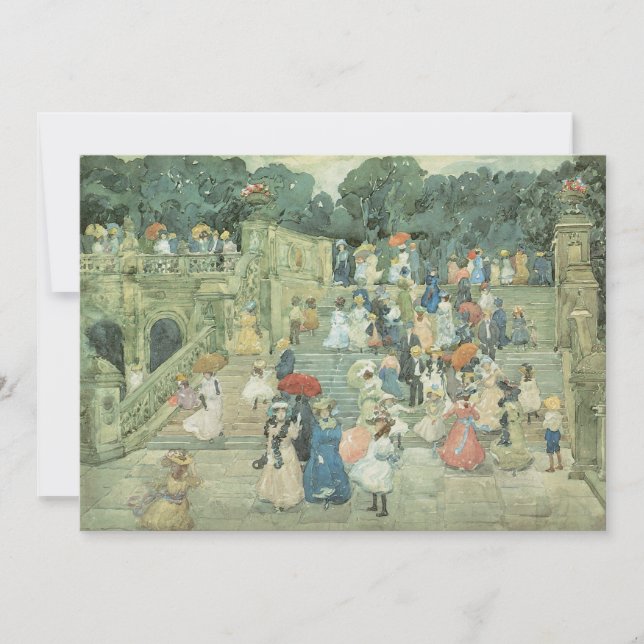 Die Mall, Central Park by Maurice Prendergast (Vorderseite)