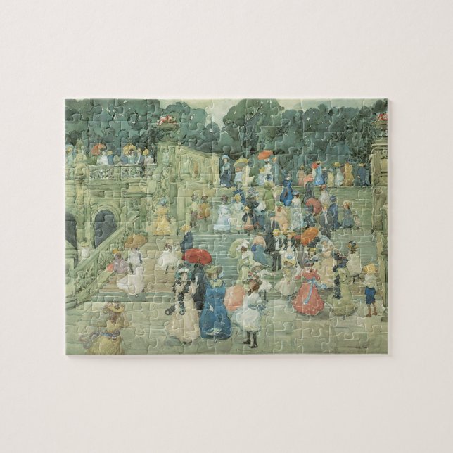 Die Mall, Central Park by Maurice Prendergast Puzzle (Horizontal)
