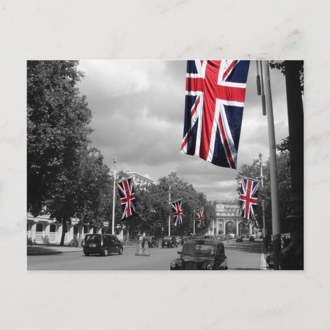 Die Mall, die Londoner Postkarte (Vorderseite)