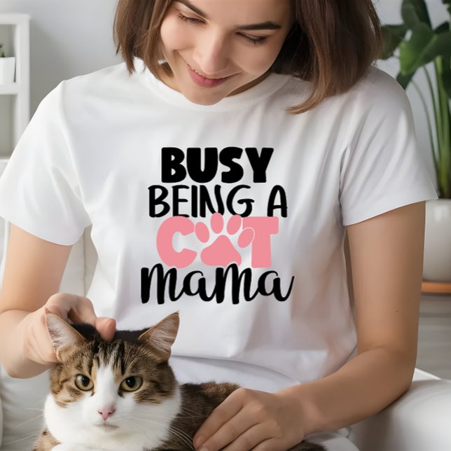 Die Mama der Katzen gibt Frauen, beschäftigt als K Tri-Blend Shirt (Von Creator hochgeladen)