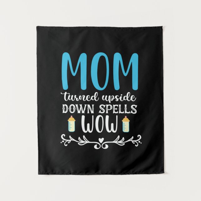 Die Mama der Mutter drehte sich um den Kopf Wandteppich (Vorderseite)