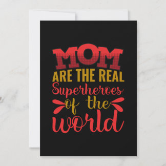 Die Mama der Mutter Kunst sind die wahren Superhel Einladung