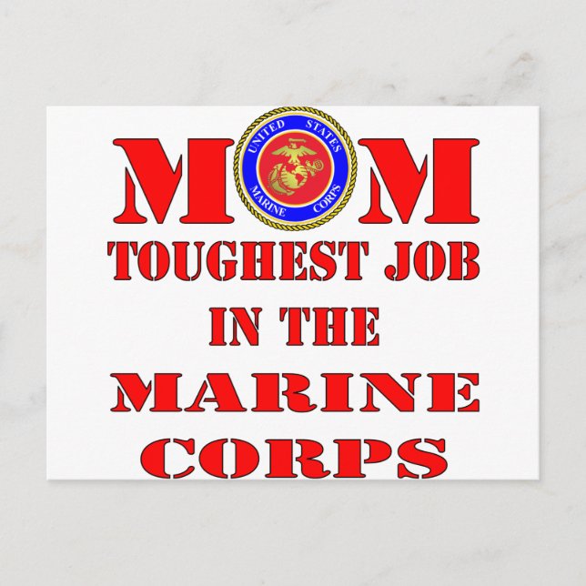 Die Mama der USMC im Seeverkehr ist am härtesten Postkarte (Vorderseite)