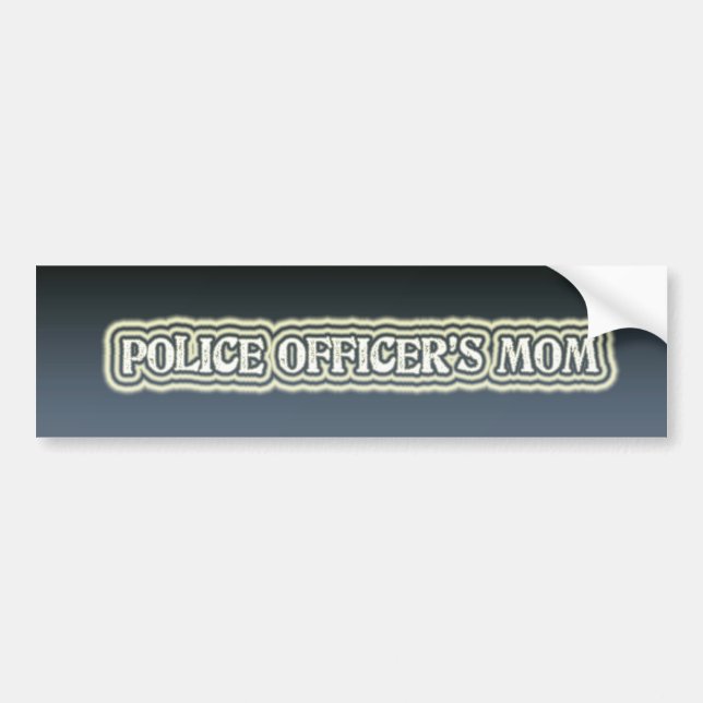 Die Mama des Polizei-Offiziers Autoaufkleber (Vorne)