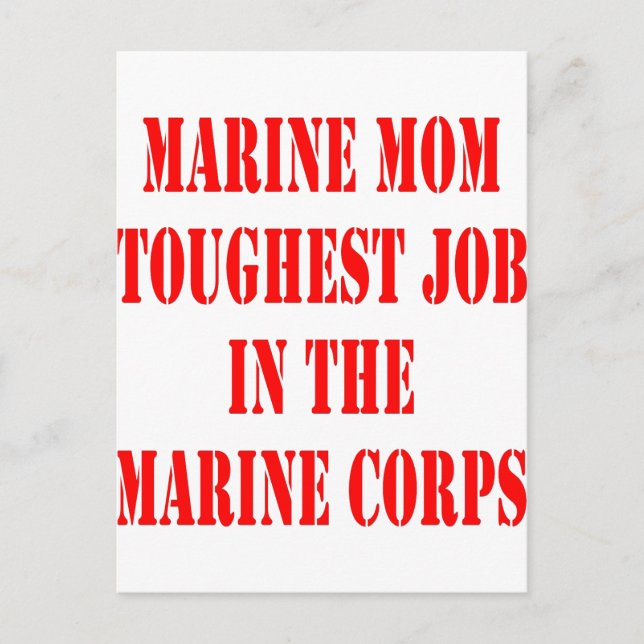 Die MAMA des USMC ist am härtesten in der Marine. Postkarte (Vorderseite)