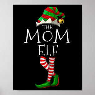 Die Mama Elf Spaß Weihnachten Matching Familie Paj Poster
