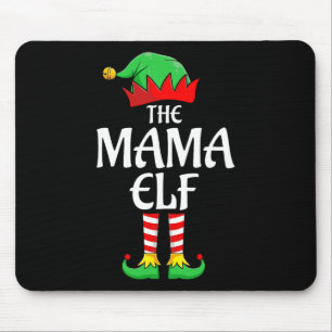 Die Mama Elf Xmas passt Weihnachtsfamilie Pajama Mousepad