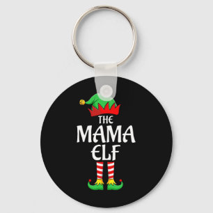 Die Mama Elf Xmas passt Weihnachtsfamilie Pajama Schlüsselanhänger