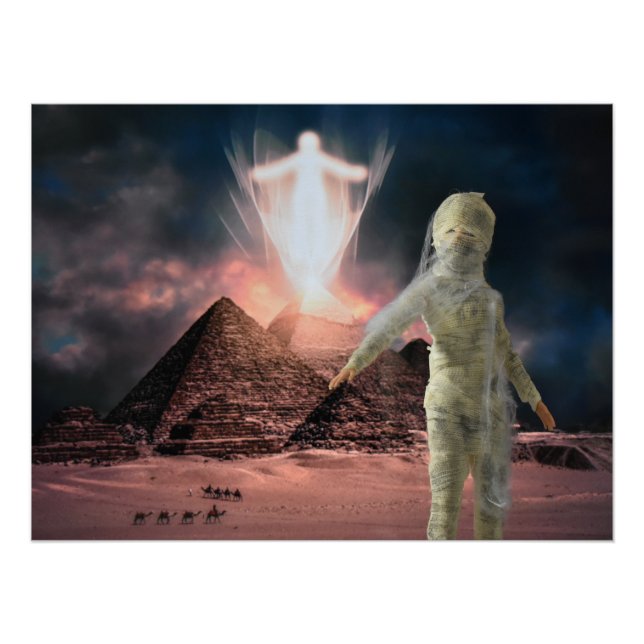 Die Mama entkommt aus Ägypten. Halloween Poster (Vorderseite)