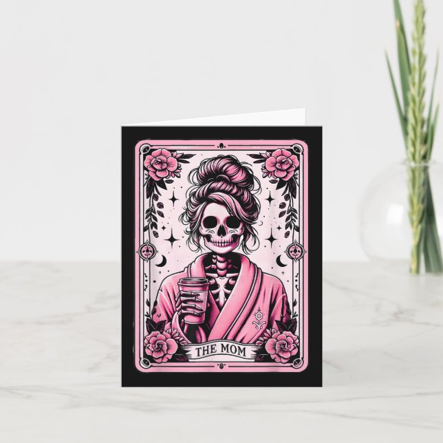 Die Mama Funny Tarot Card Skelettmütterchen Sku Karte (Vorderseite)