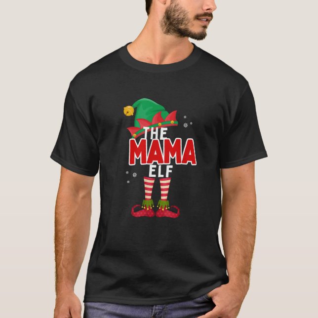 Die Mama Mama Elf passt Weihnachten G T-Shirt (Vorderseite)