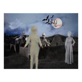 Die Mama und Freunde. Halloween Poster