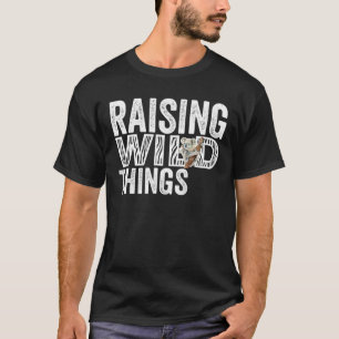 Die Mama "Wilde Dinge anheben" Niedlicher Mutterta T-Shirt