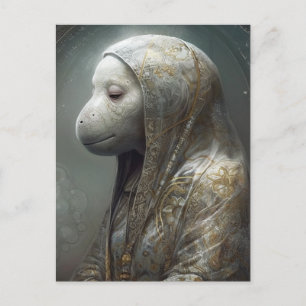 Die Manatee-Nonne Postkarte
