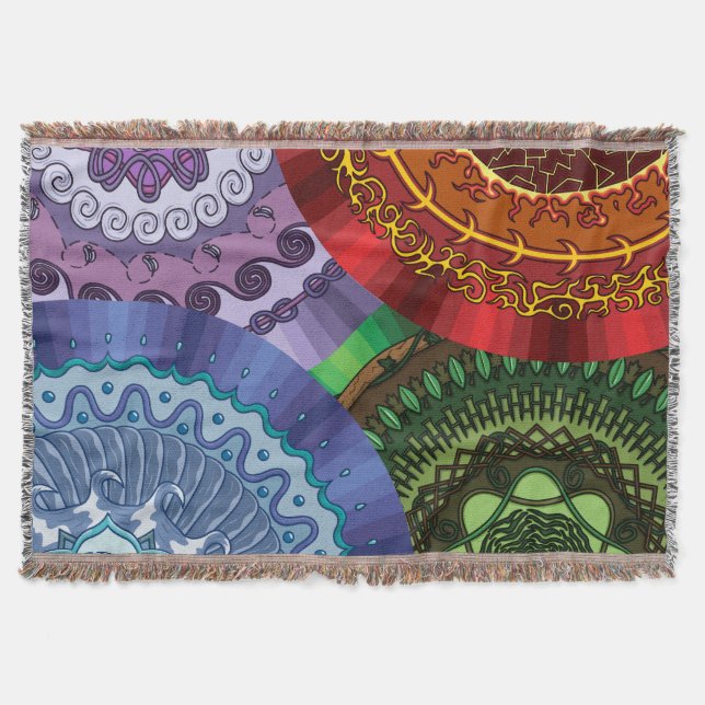 Die Mandalas der Elemente werfen die Lücke Decke (Vorderseite)