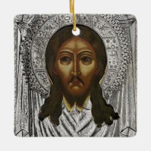 Die Mandylion-Orthodoxe-Christen-Ikone Keramikornament