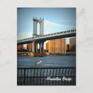 Die Manhattan-Brücke Postkarte