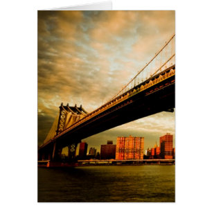 Die Manhattan-Brückenansicht von Brooklyn-Seite
