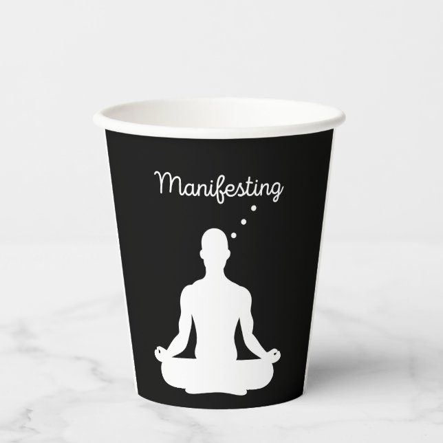 Die Manifestation der Meditation Visuell für posit Pappbecher (Vorderseite)
