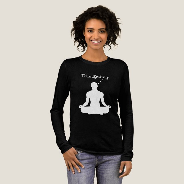 Die Manifestation der Meditation Visuell für posit Tri-Blend Shirt (Volle Vorderseite)