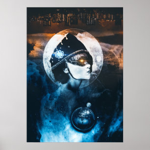 Die Manipulation des Fotos der Seer Fantasy Art Poster