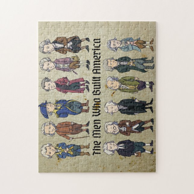 Die Männer, die Amerika erbaut haben, JigsawPuzzle Puzzle (Vertikal)