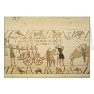 Die Männer, die einen Wagen ziehen, luden mit Wein