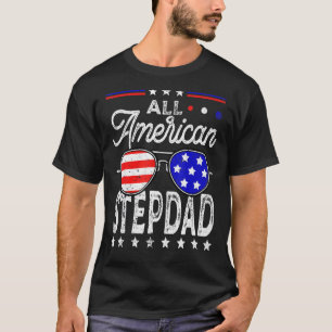 Die Männer haben alle Fahne der amerikanischen Fla T-Shirt