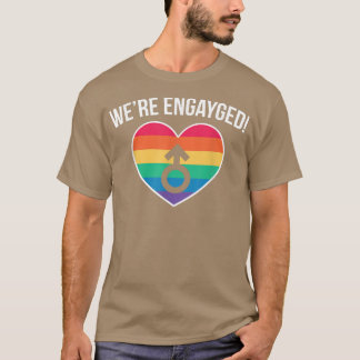 Die Männer wurden mit einer homosexuellen Gay-Ehek T-Shirt