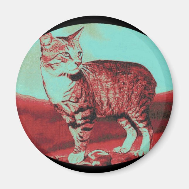 die Manx Cat Magnet (Vorne)