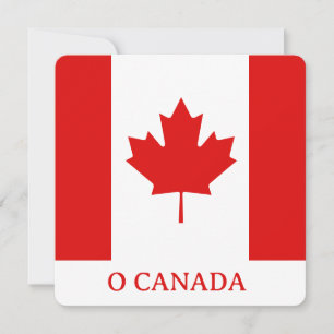 Die Maple-Leaf-Flagge Kanadas Feiertagskarte