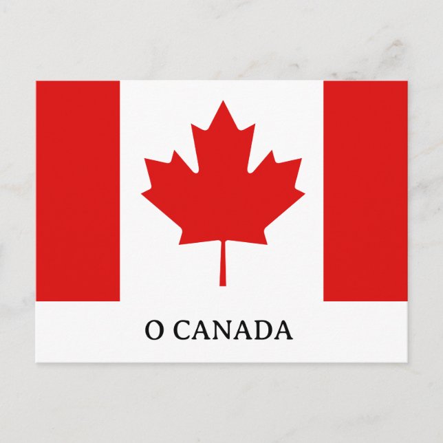 Die Maple Leaf-Flagge Kanadas Feiertagspostkarte (Vorderseite)