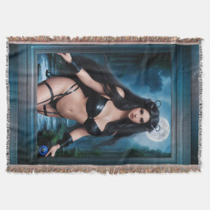 Die märchenhafte Göttin der alten Ruinen der Keime Decke