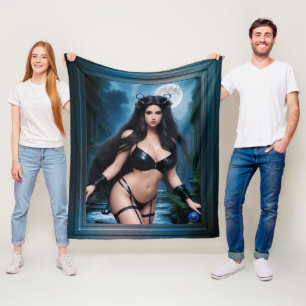 Die märchenhafte Göttin der alten Ruinen der Keime Fleecedecke