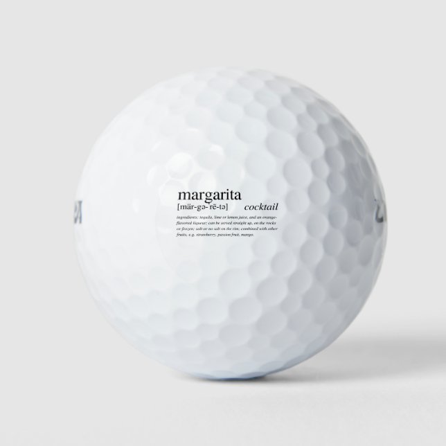 Die Margarita - der perfekte Tequila-Cocktail Golfball (Vorderseite)