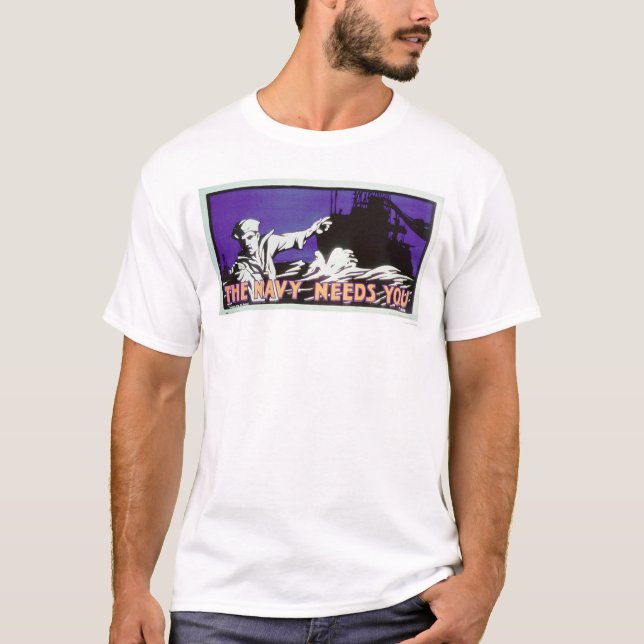 Die Marine benötigt Sie (US02163) T-Shirt (Vorderseite)