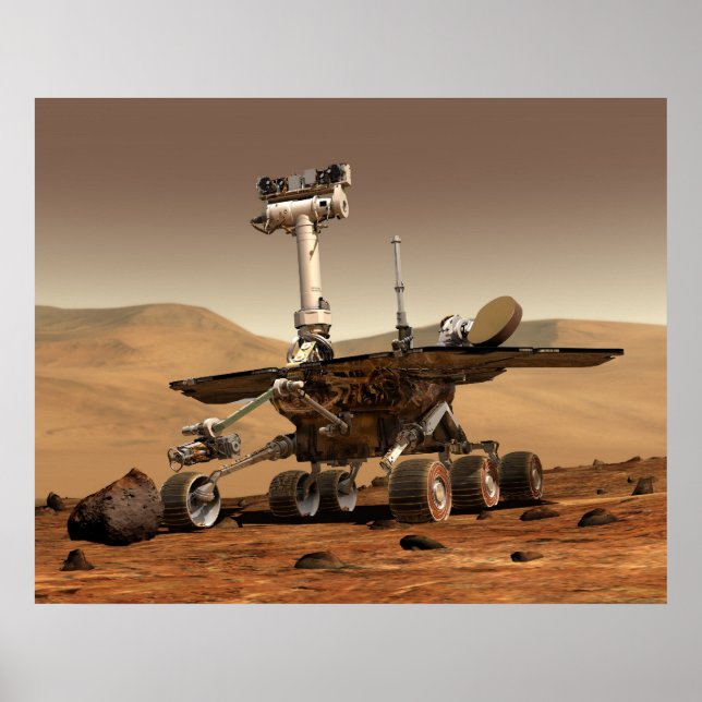 Die Mars der NASA "Spirit" Poster (Vorne)