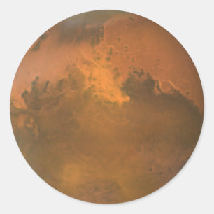 Die Mars Runder Aufkleber