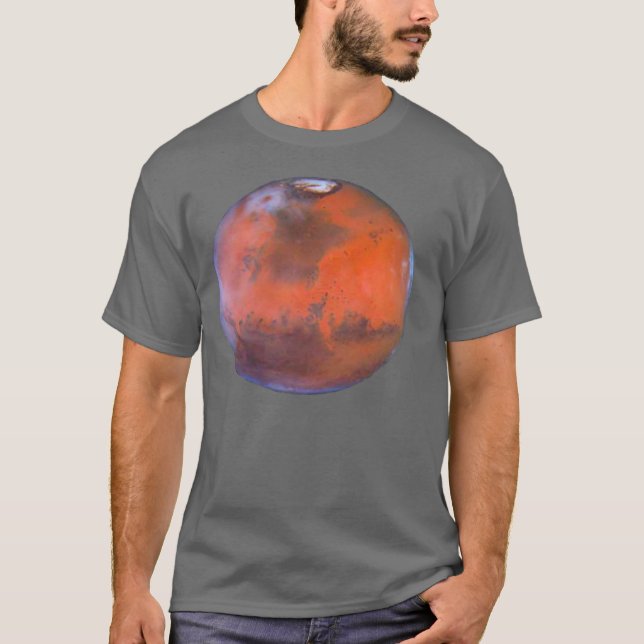 Die Mars-T-Shirt der Männer T-Shirt (Vorderseite)