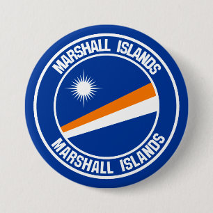 Die Marshallinseln-rundes Emblem Button