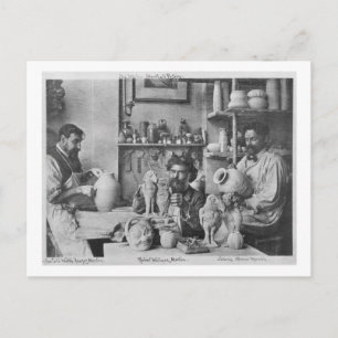 Die Martin-Brüder im Studio im Southall Postkarte