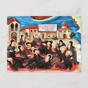 Die Märtyrer von Kantara Orthodox Christliches Sym Postkarte