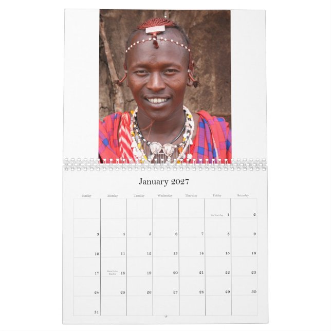 Die Masai-Leute von Kenia, Kalender 2008 (Jan 2027)