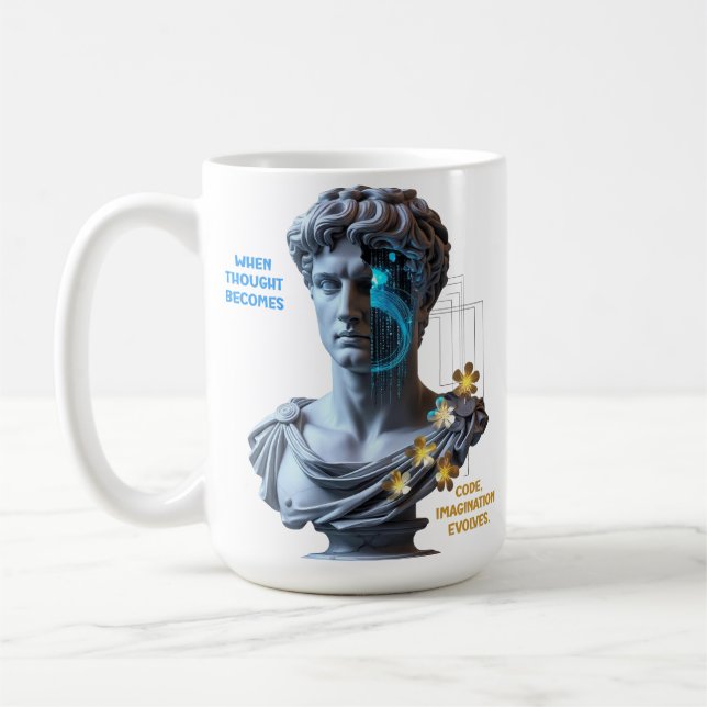 “Die Maschine träumt”  Kaffeetasse (Links)